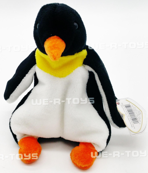 Beanie Babies Ty Beanie Baby Waddle the Penguin Bird Plush 1995 New With Tags