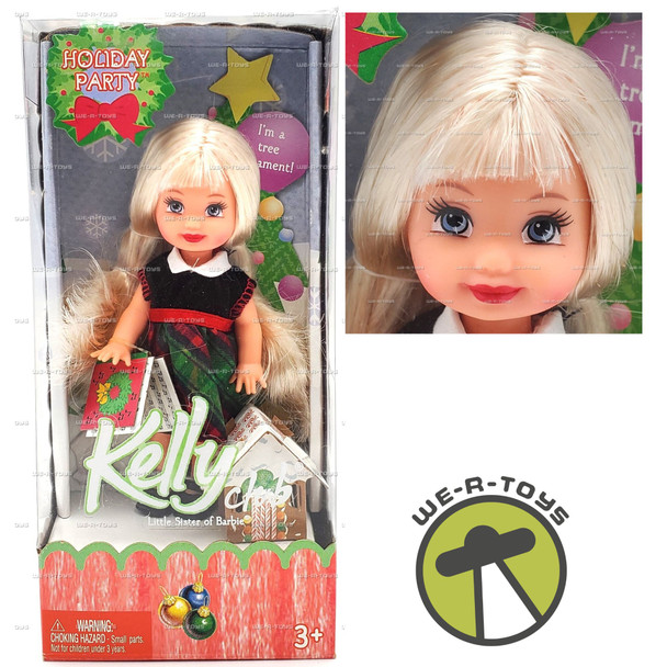 Barbie Kelly Holiday Party Kelly Doll Tree Ornament 2005 Mattel H7238/G8855
