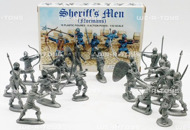 Barzso Playsets Sheriffs Men 16 Plastic Figures Model Kit Unpainted New