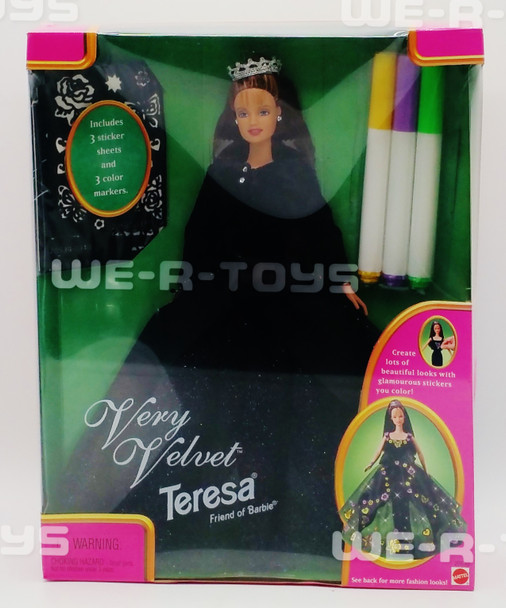 Barbie Very Velvet Teresa Friend of Barbie Doll Mattel 1998 No 20530 NRFB