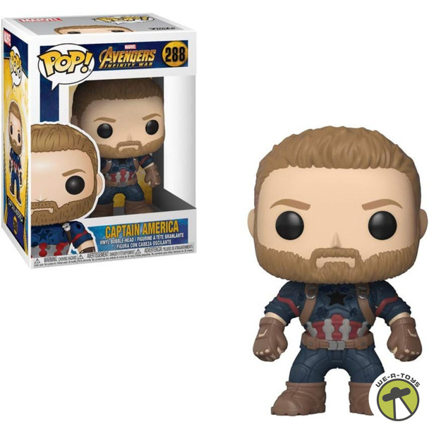 Funko POP Marvel Avengers Infinity War #288 Captain America Vinyl Action Figure