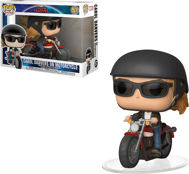 Funko POP! Rides Marvel Captain Marvel #57 Carol Danvers on Motorcycle Figure
