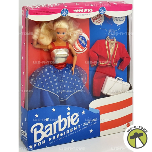 Barbie for President Gift Set 1991 Toys R Us Limited Edition Mattel 3722 NRFB