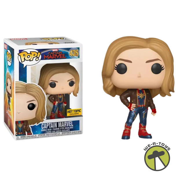 Funko Pop! 435 Captain Marvel Hot Topic Exclusive Vinyl Bobble-Head Figure