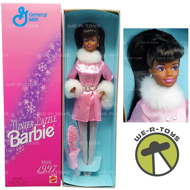 Barbie Winter Dazzle Doll African American General Mills 1997