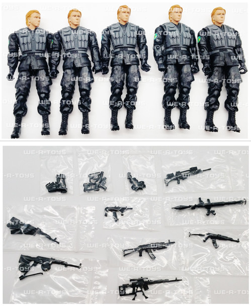 GI Joe Lot of 5 Emil Blonsky Hulkbuster Squad Figures With Marauder Weapons 2008