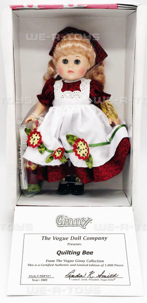 Ginny Dolls Quilting Bee Doll 8" Vogue Dolls 2004 No 5HP317 NRFB