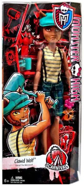 Monster High Scarnival Clawd Wolf Doll 2014 Mattel CKD70