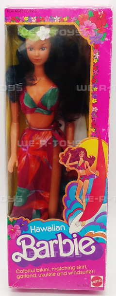 Barbie Hawaiian Doll Windsurfer and Ukulele Mattel 1982 No 7470 NRFB