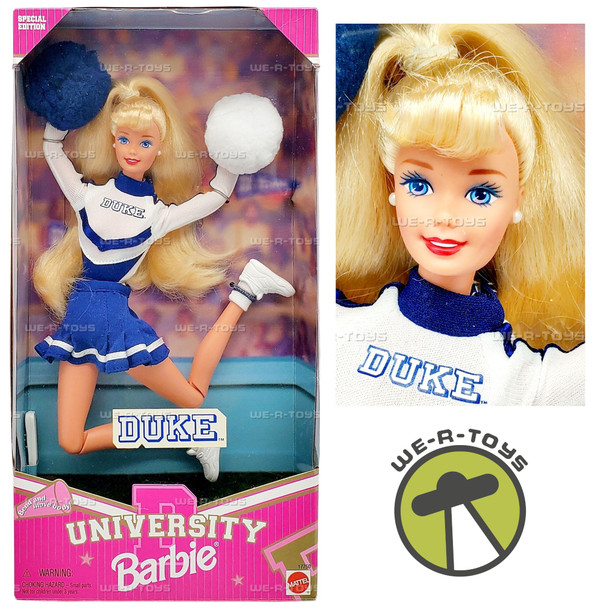 University Barbie Duke Cheerleader Doll Special Edition 1996 Mattel 17750