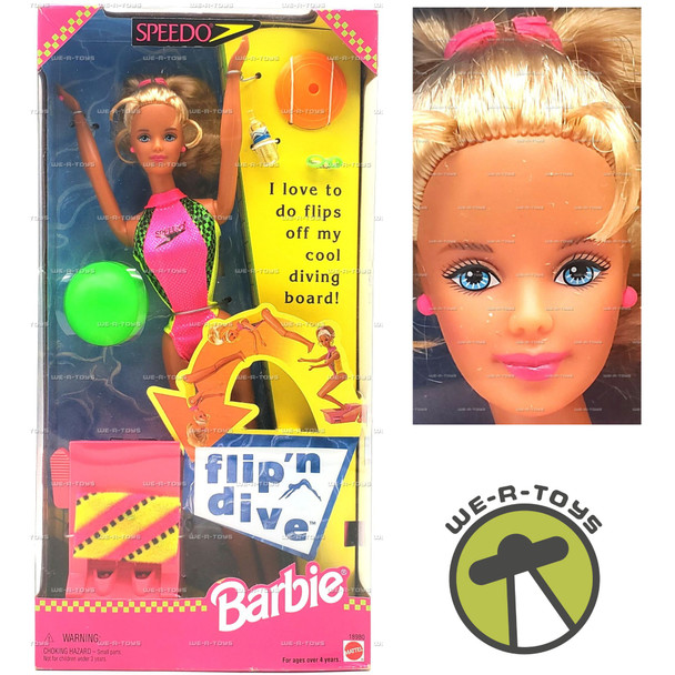 Barbie Flip 'n Dive Doll in Speedo Fashion Mattel 1997 No 18980
