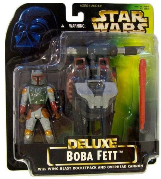 Star Wars Deluxe Boba Fett 3.75 Action Figure 1996 Kenner 69638