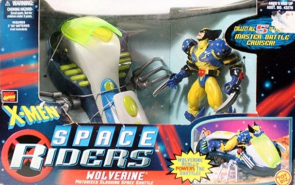 Marvels X-Men Spacer Riders Wolverine and Slashing Space Shuttle Action Figure