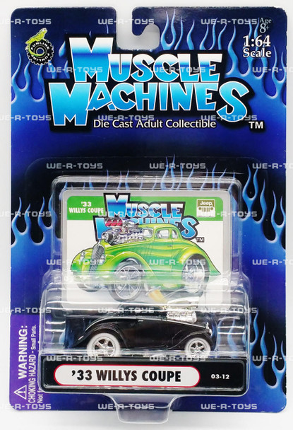 Muscle Machines 33 Willys Coupe Black Car Diecast Funline 2003 No 71161 NRFP