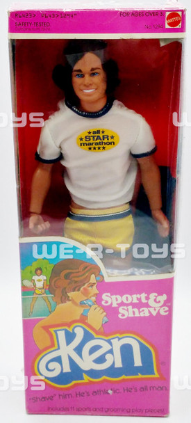 Barbie Sport and Shave Ken Doll All Star Marathon Mattel 1979 No 1294 USED