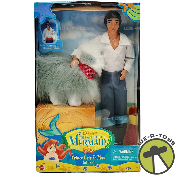 Disney's The Little Mermaid Prince Eric & Max Gift Set 1997 Mattel 17591 NRFB