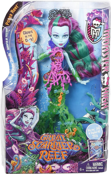 Monster High Great Scarrier Reef Down Under Ghouls Posea Reef Doll Mattel DHB48