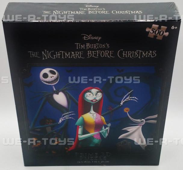 Disneys The Nightmare Before Christmas Prime 3D Puzzle 500 Pieces 24x18 NRFB