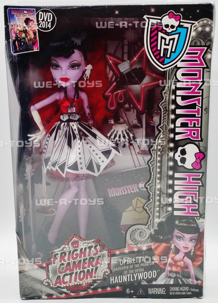 Monster High Frights Camera Action Operetta Doll 2013 Mattel BHM96 NRFB