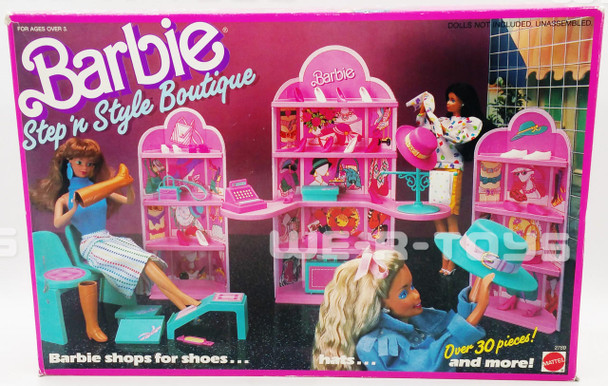 Barbie Step n Style Boutique Playset Over 30 Pieces Mattel 1988 No 2769 USED