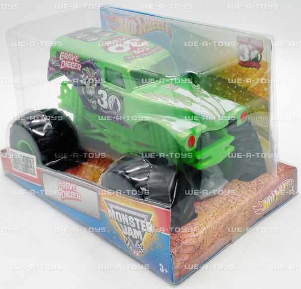 Hot Wheels Monster Jam 30th Anniversary Grave Digger Monster Truck Mattel NRFP