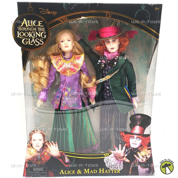 Disney Alice Through the Looking Glass Doll Alice & Mad Hatter 2016 Jakks #98774