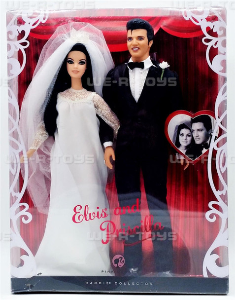 Elvis and Priscilla Barbie Doll Gift Set 2008 Mattel Pink Label # L9632 NRFB