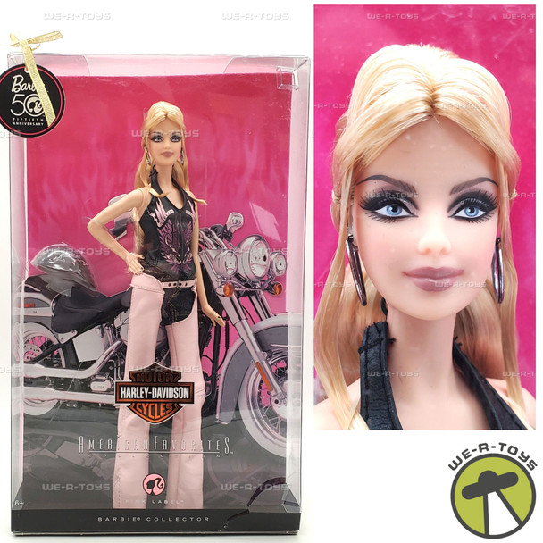 Harley Davidson Barbie American Favorites Collection Pink Label 2008 Mattel NEW
