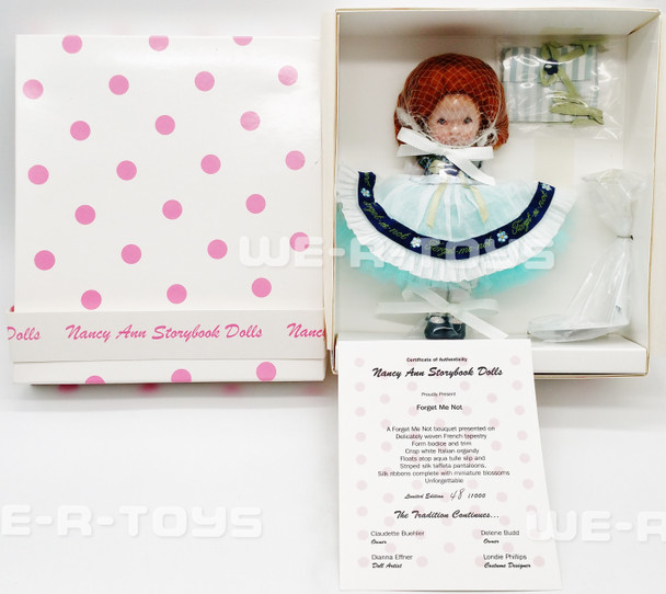 Nancy Ann Storybook Dolls Forget Me Not Porcelain Doll #4 NEW