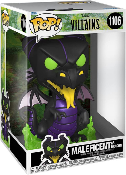 Funko Pop! Disney Villains #1106 Maleficent as Dragon 10" Super Sized Pop Figure