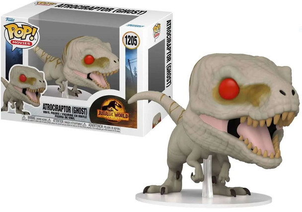 Funko Pop! Movies Jurassic World Dominion #1205 Atrociraptor (Ghost) Pop Figure