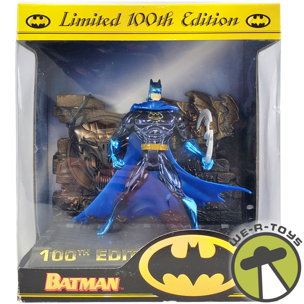 Batman 100th Edition Figure Limited 1996 Kenner #64084 Blue Metallic NRFB