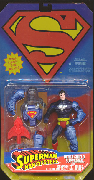 DC Superman Man of Steel Ultra Shield Superman Kenner Action Figure