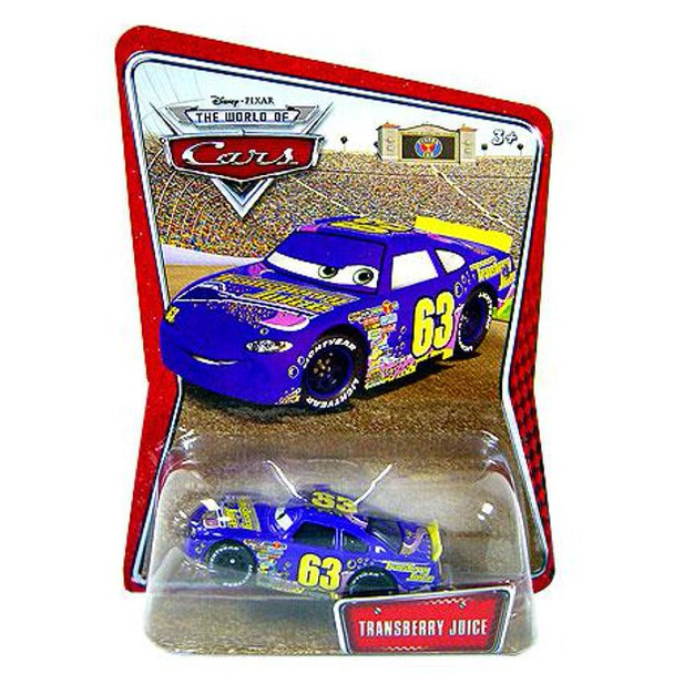 Disney Pixar The World of Cars 1:55 Die Cast Toy Car #63 Transberry Juice