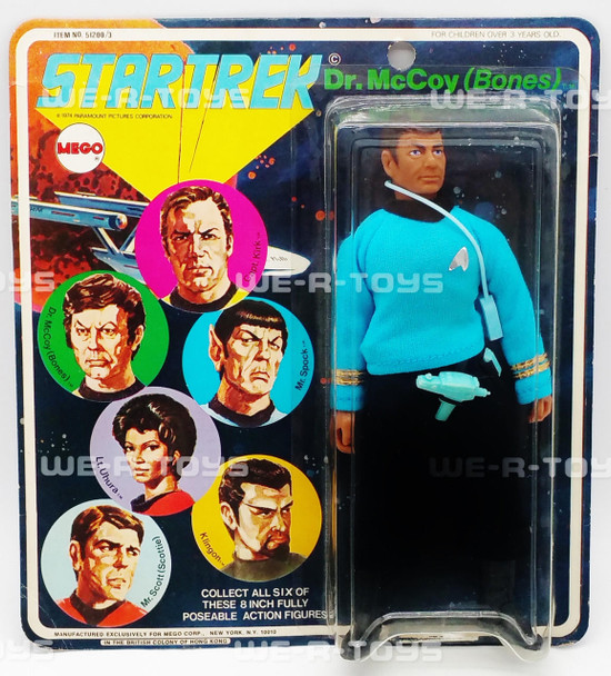 Star Trek Dr McCoy Bones 8 Poseable Action Figure MEGO 1974 No 51200/3 NRFP