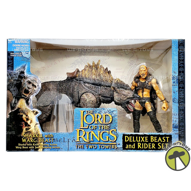 Lord of the Rings The Two Towers Sharku with Warg Beast Deluxe Beast & Rider Set