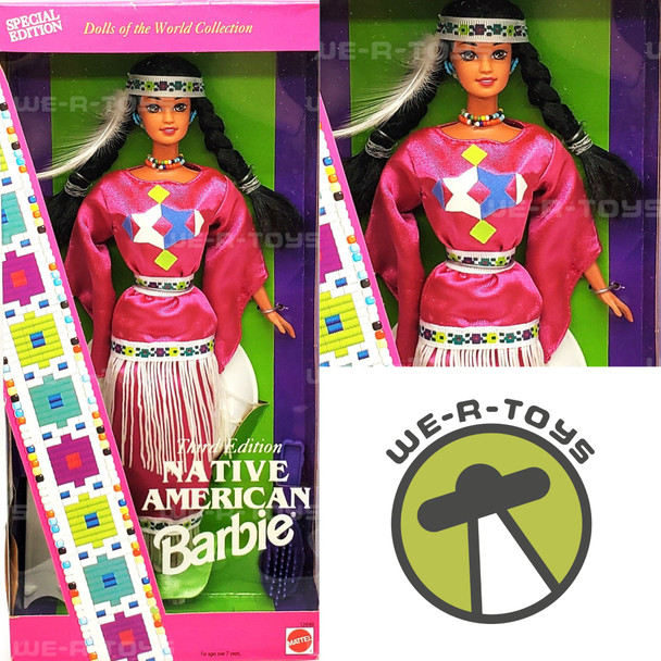 Native American Barbie Dolls of The World Third Edition 1994 Mattel 12699