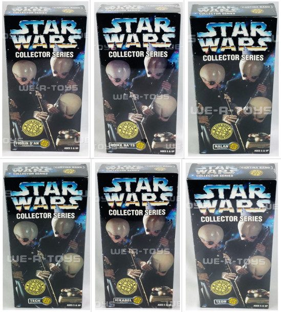 Star Wars Collector Series Lot of 6 Cantina Band 12 Figures Kenner 1997 NEW