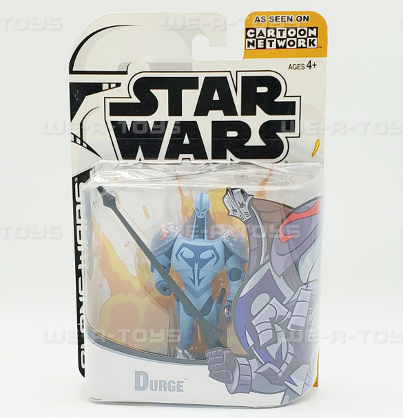 Star Wars Clone Wars Durge Action Figure Cartoon Network Version 2003 NRFB