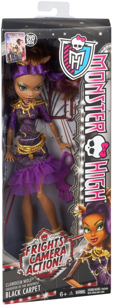 Monster High Frights, Camera, Action! Black Carpet Clawdeen Wolf Doll Mattel