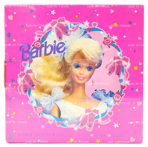 Barbie 3 Piece Dinnerware Set 1991 Mattel No BB110 NRFB