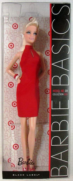 Barbie Basics Model No 01 Collection Red #V0334 Black Label 2010