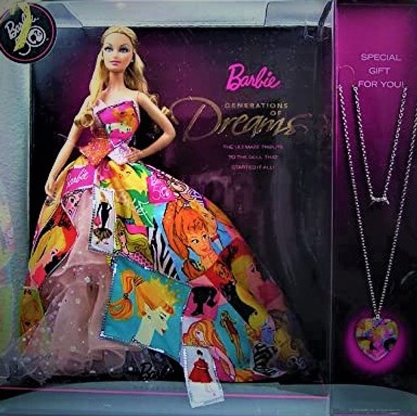 Generation of Dreams Barbie 50th Anniversary with Bonus Necklace Mattel T2933