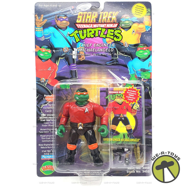 TMNT Star Trek Chief Engineer Michelangelo Action Figure Playmates 1994