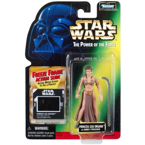 Star Wars Power of The Force Freeze Frame Leia Organa as Jabbas Prisoner Figure