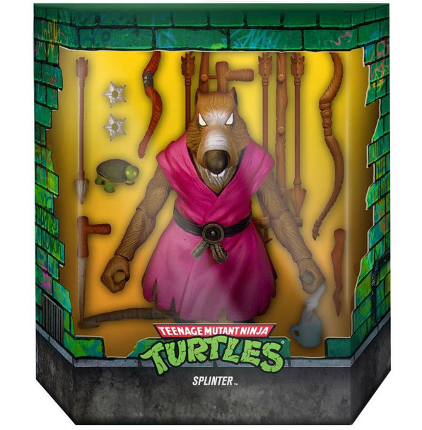 TMNT Teenage Mutant Ninja Turtles Ultimate Splinter 7 Action Figure Super7 Version 2