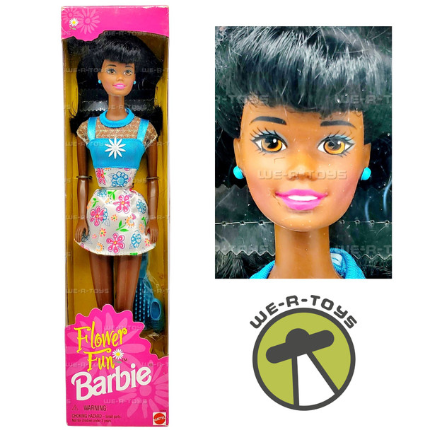 Flower Fun Barbie Doll African American 1996 Mattel 16064