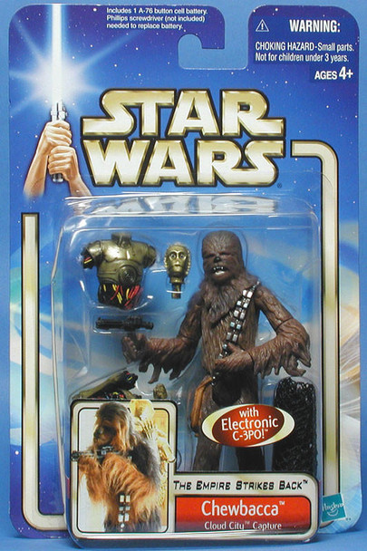 Star Wars Empire Strikes Back Chewbacca Cloud City Capture Action Figure 2002