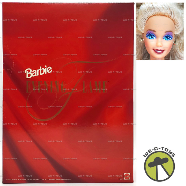 Barbie Evening Flame Doll Blonde Red Dress Mattel 1991 No. 1865