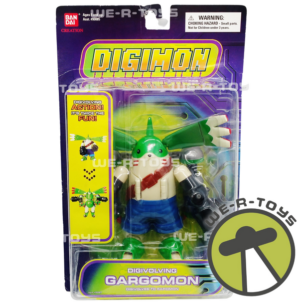 Digimon Digital Monsters Digivolving Gargomon Figure Bandai 2004 #90087 NRFP
